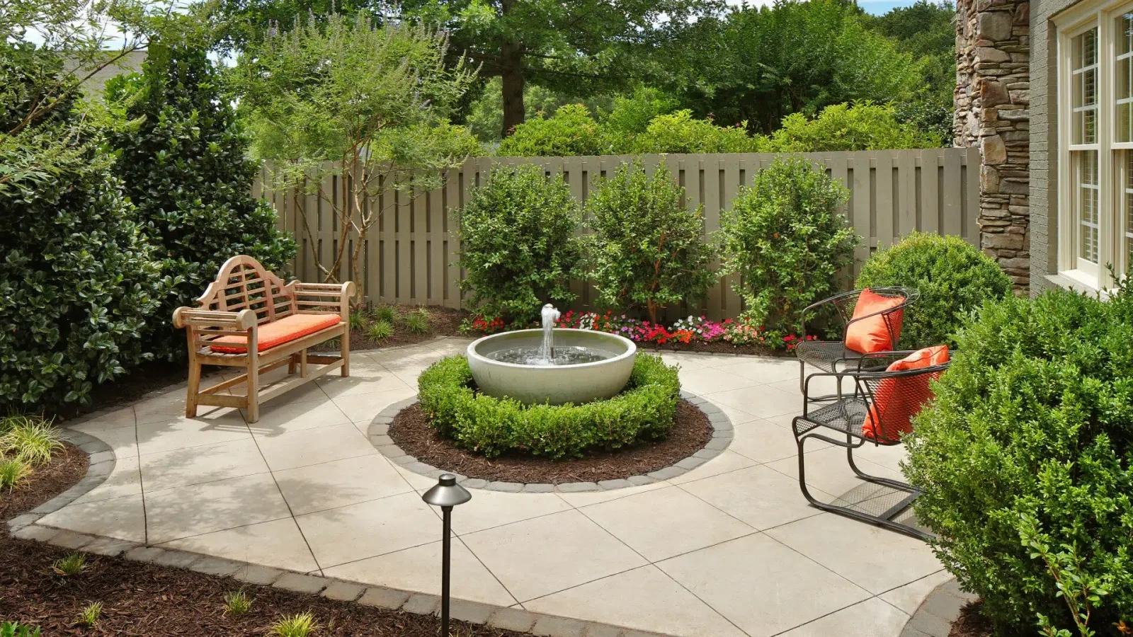 backyard water feature