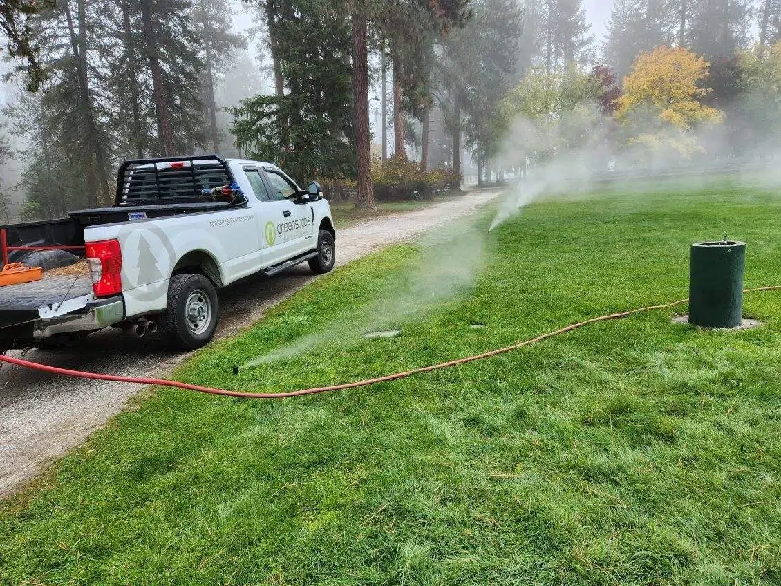 sprinkler blowout by Greenscape