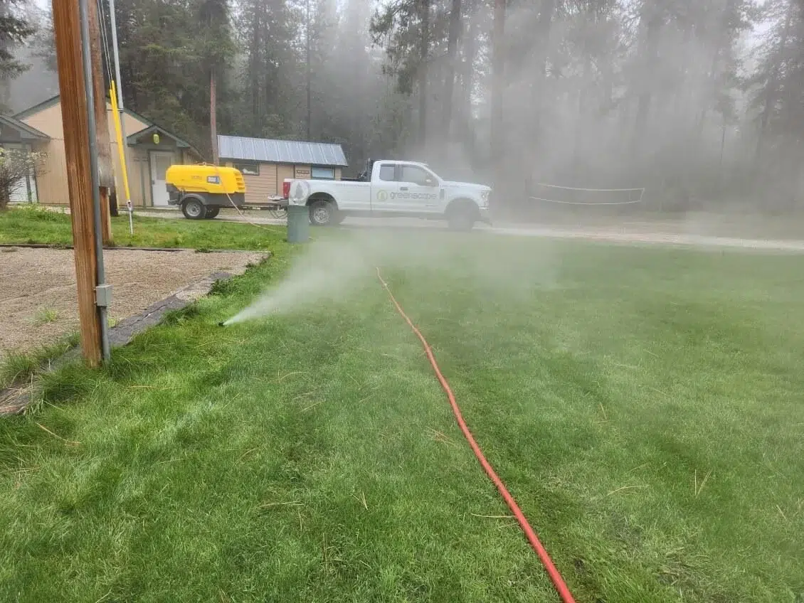 sprinkler blowout