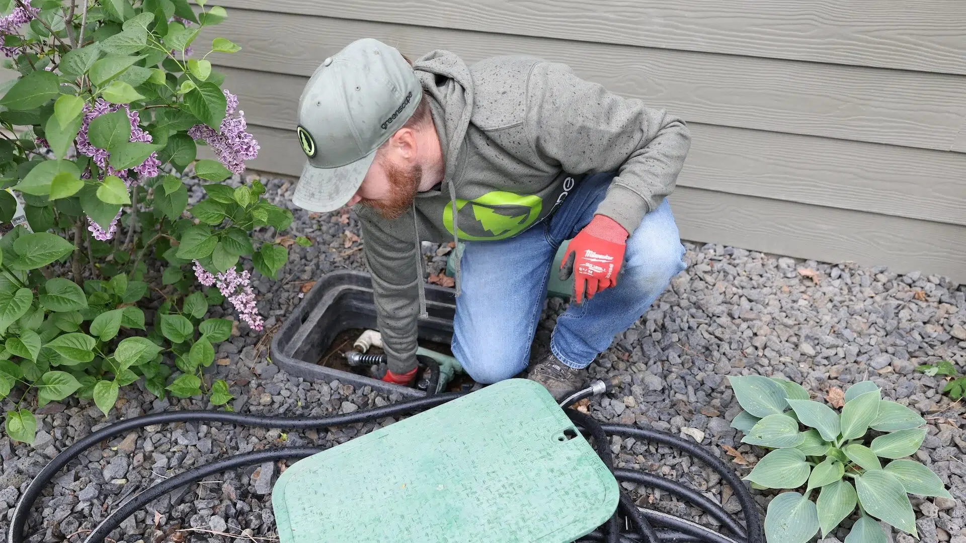 Fixing a sprinkler valve box in Spokane Washington