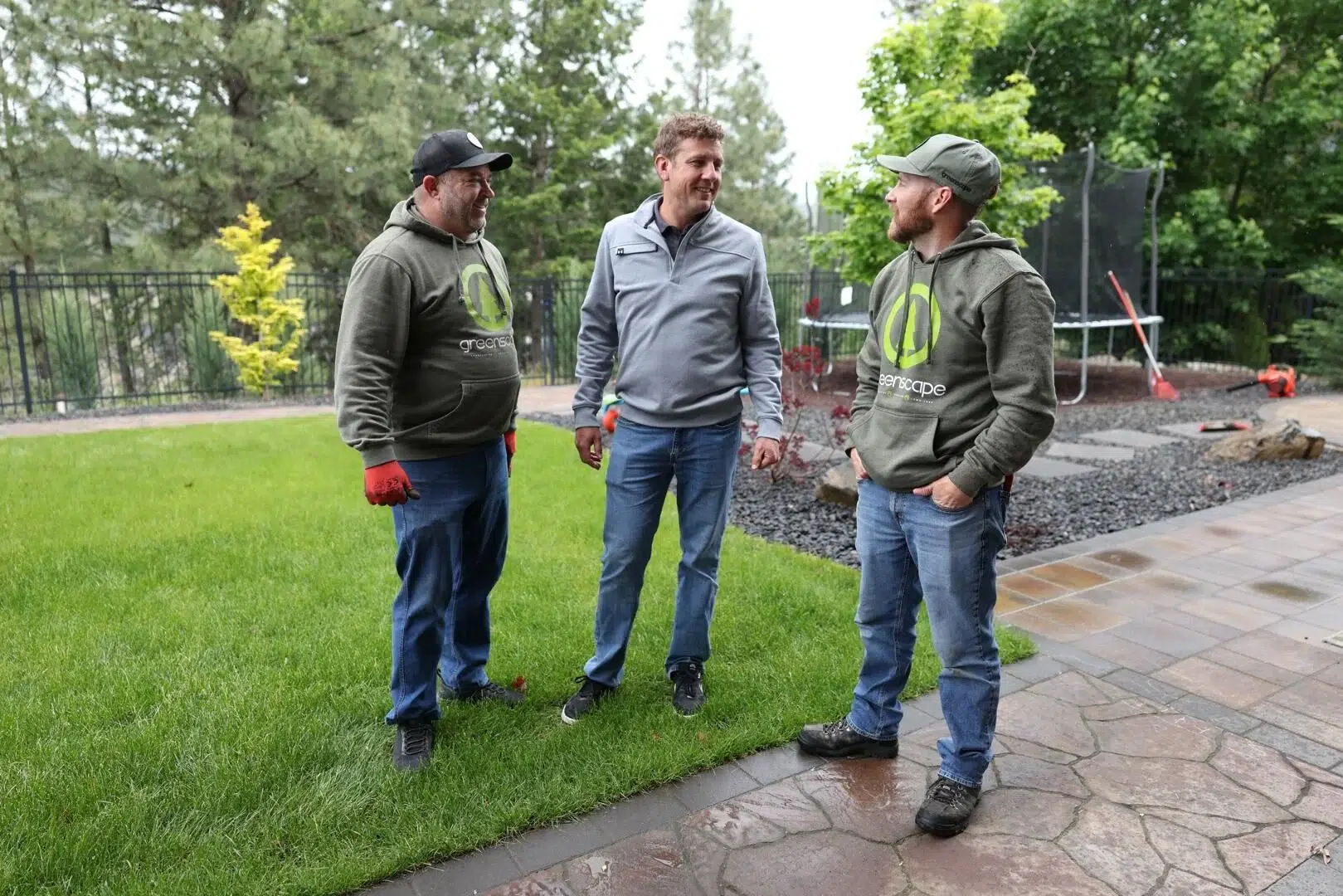 Sprinkler in Action During System Test