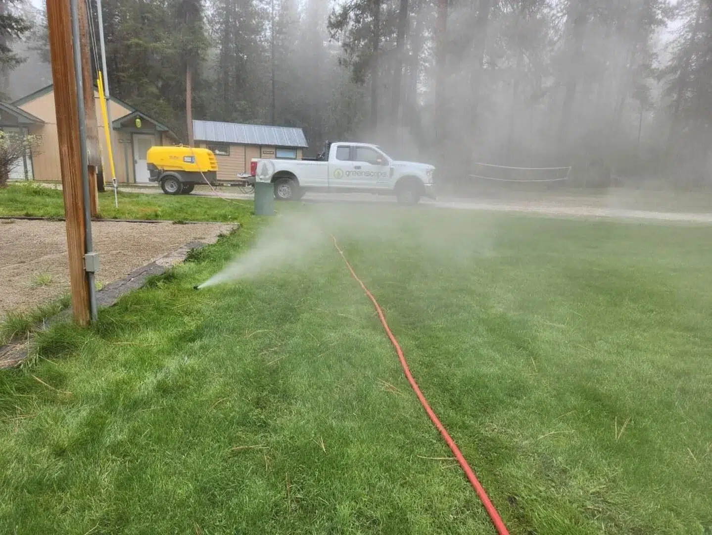 sprinkler blowout and winterization